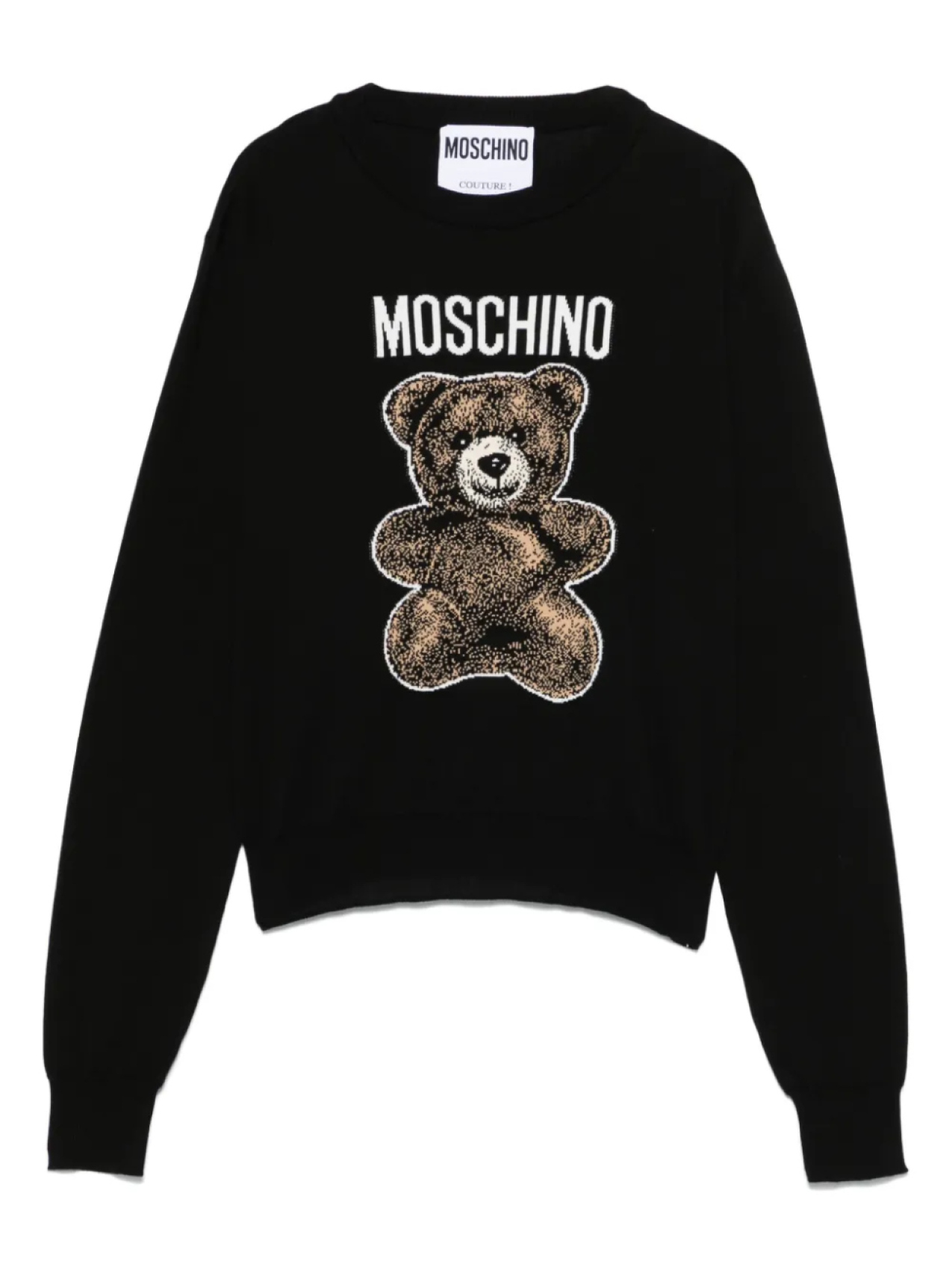 

Футболка с плюшевым мишкой Moschino, черный