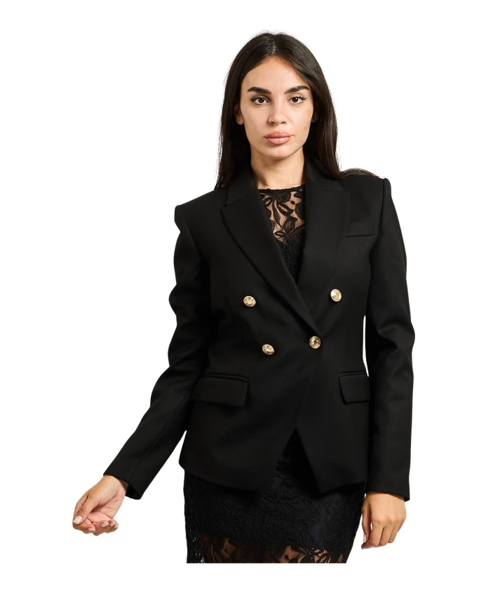 

Двубортный пиджак с золотыми пуговицами Gaã«Lle Paris, черный