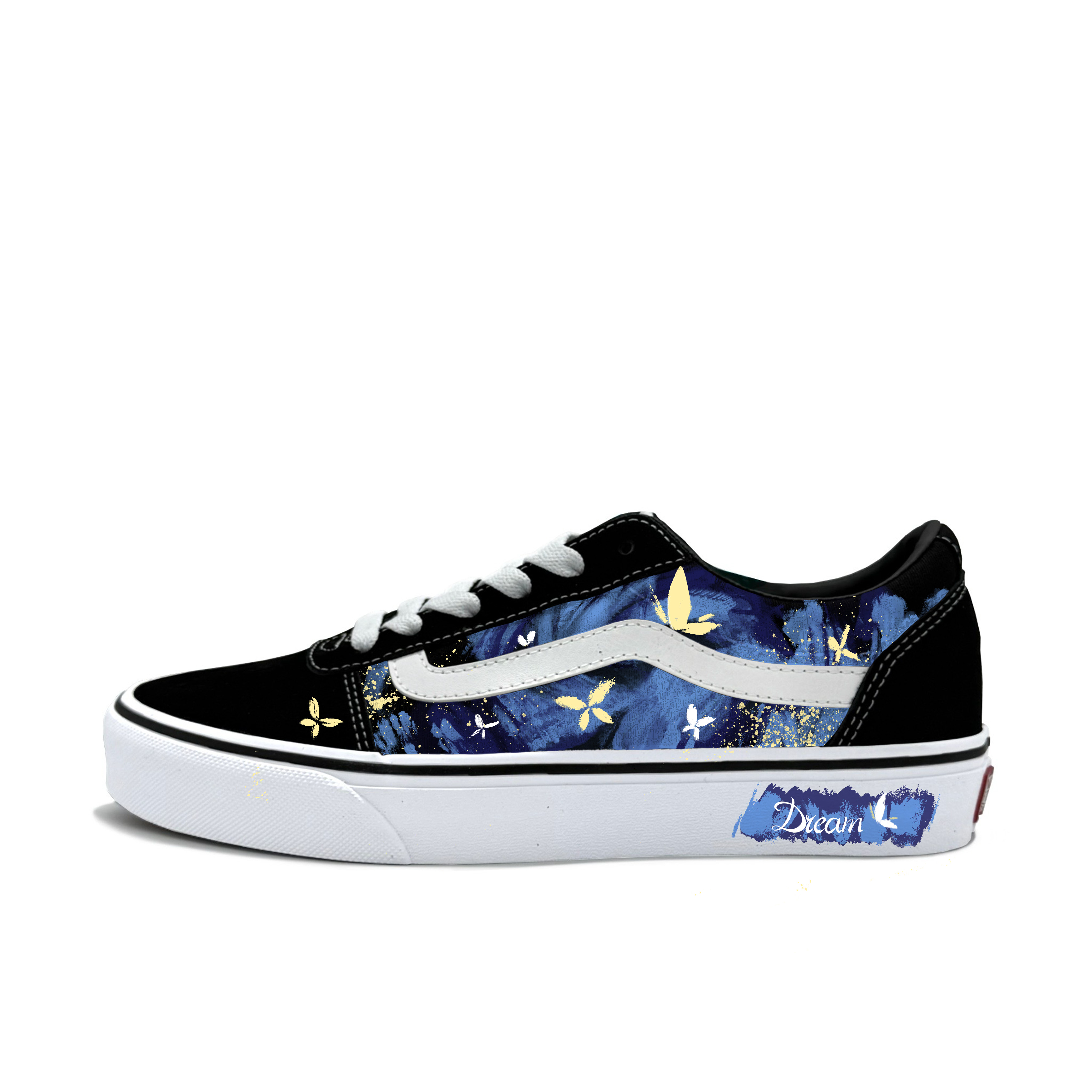 

Vans Кроссовки Ward Low Top для скейтбординга, мужские, черно-синие