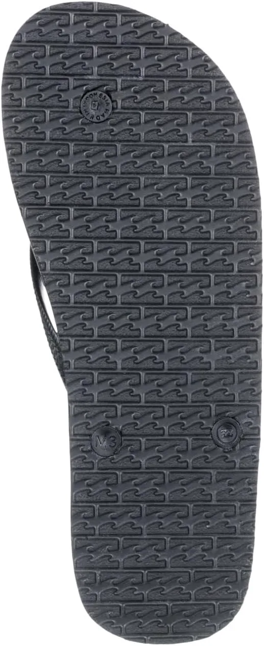 Шлепанцы Billabong mens Tides Classic Printed, черный — фото 2