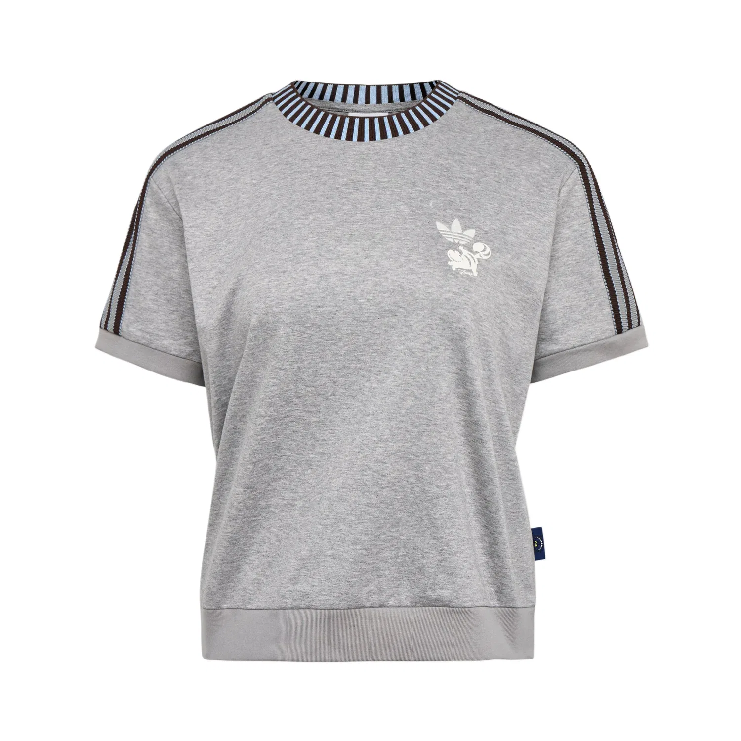 Футболка женская с принтом Disney Adidas Originals Medium Heather Gray