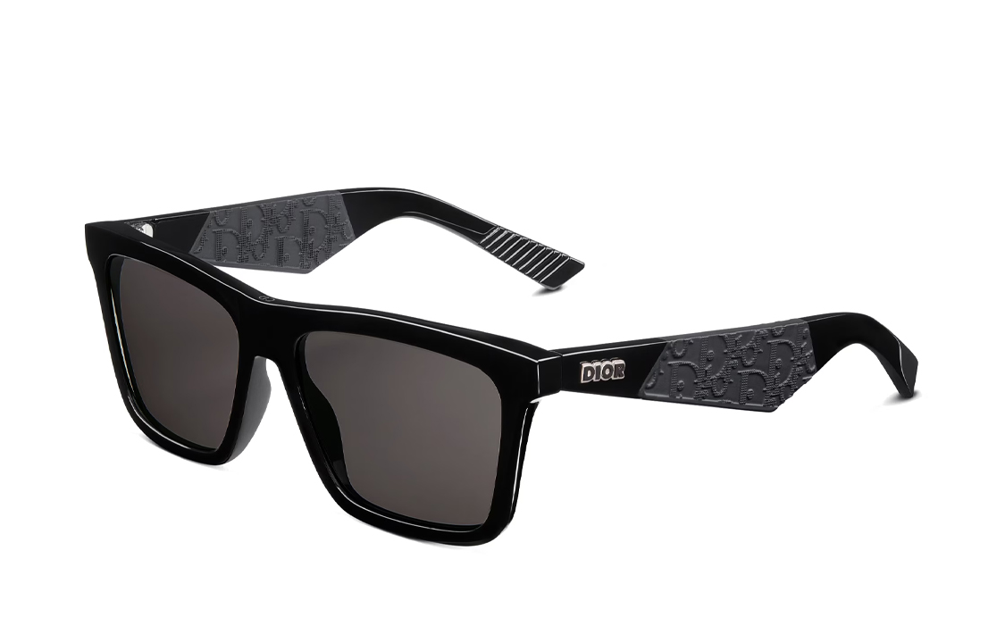 

Пластиковая оправа квадратные солнцезащитные очки для мужчин DIOR, черный
