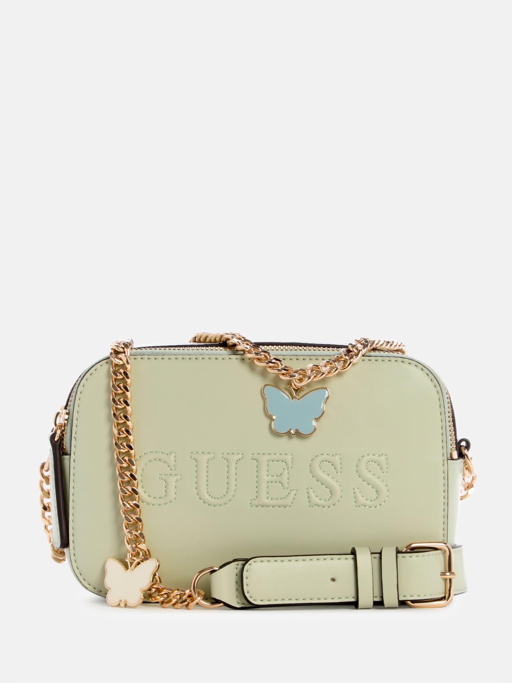 

Сумка через плечо Lilly Ann с двойной молнией Guess Factory, цвет matcha green multi
