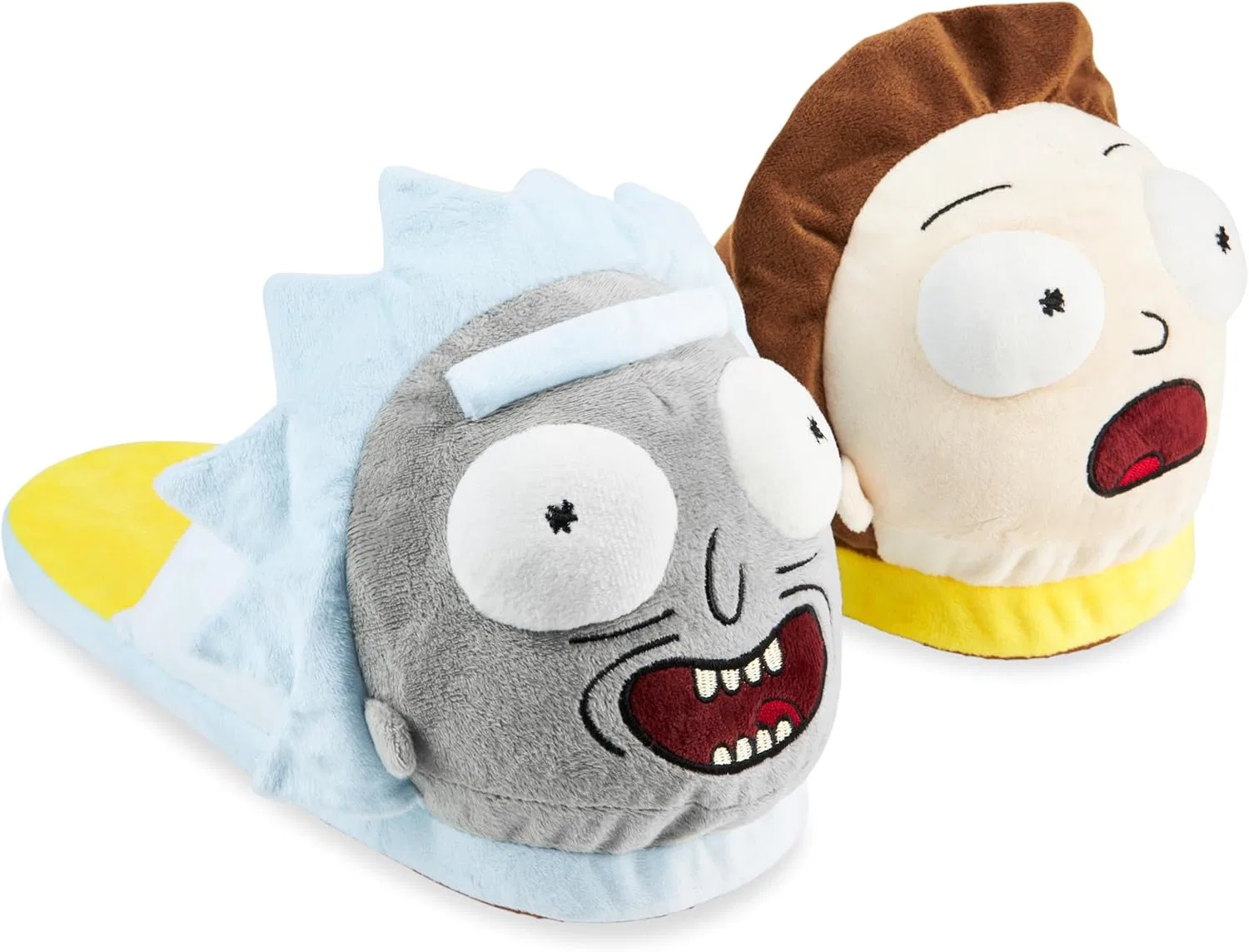 Тапочки 3D плюшевые RICK AND MORTY, мультиколор