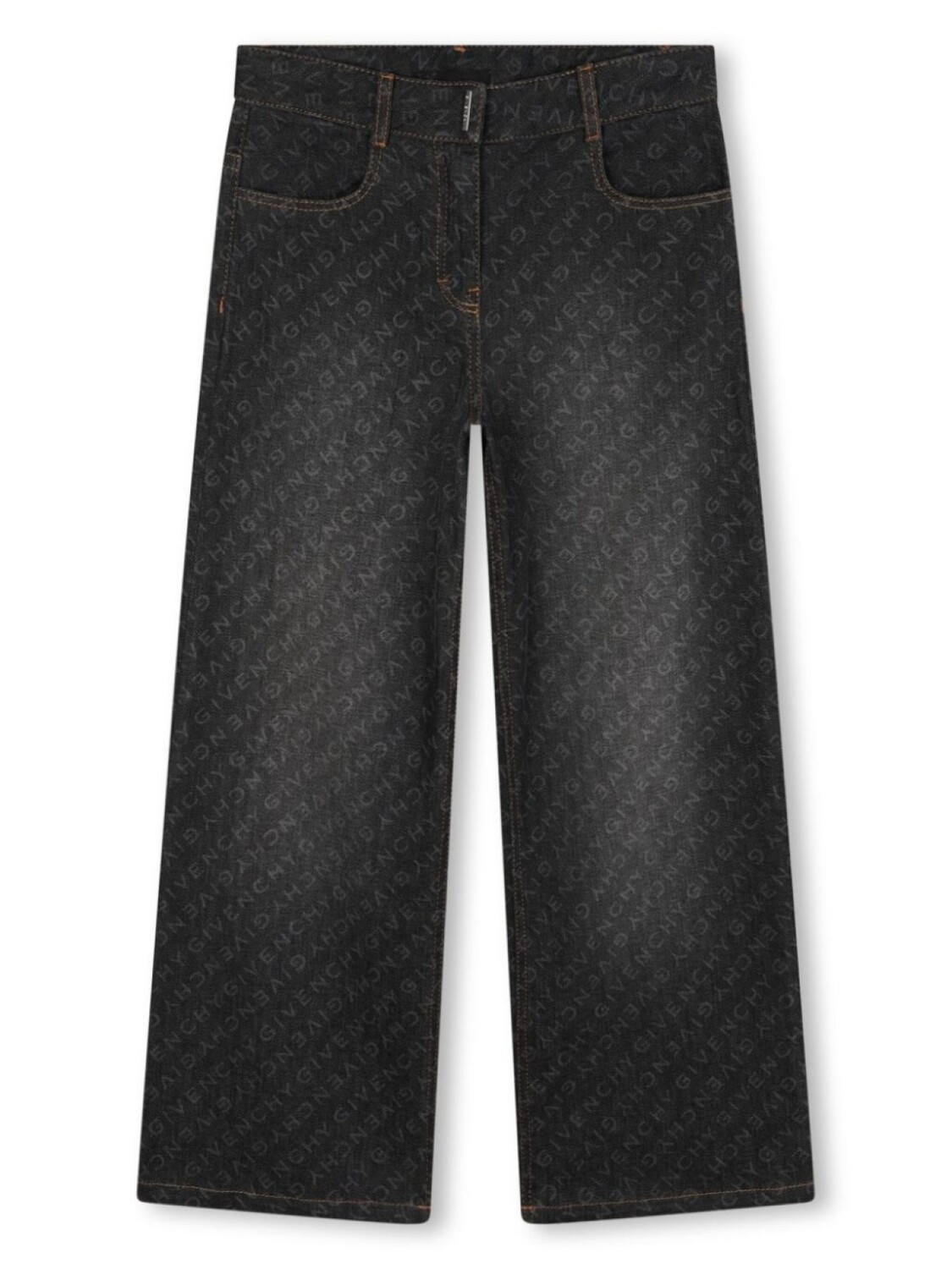 

Givenchy Kids прямые джинсы с логотипом, синий
