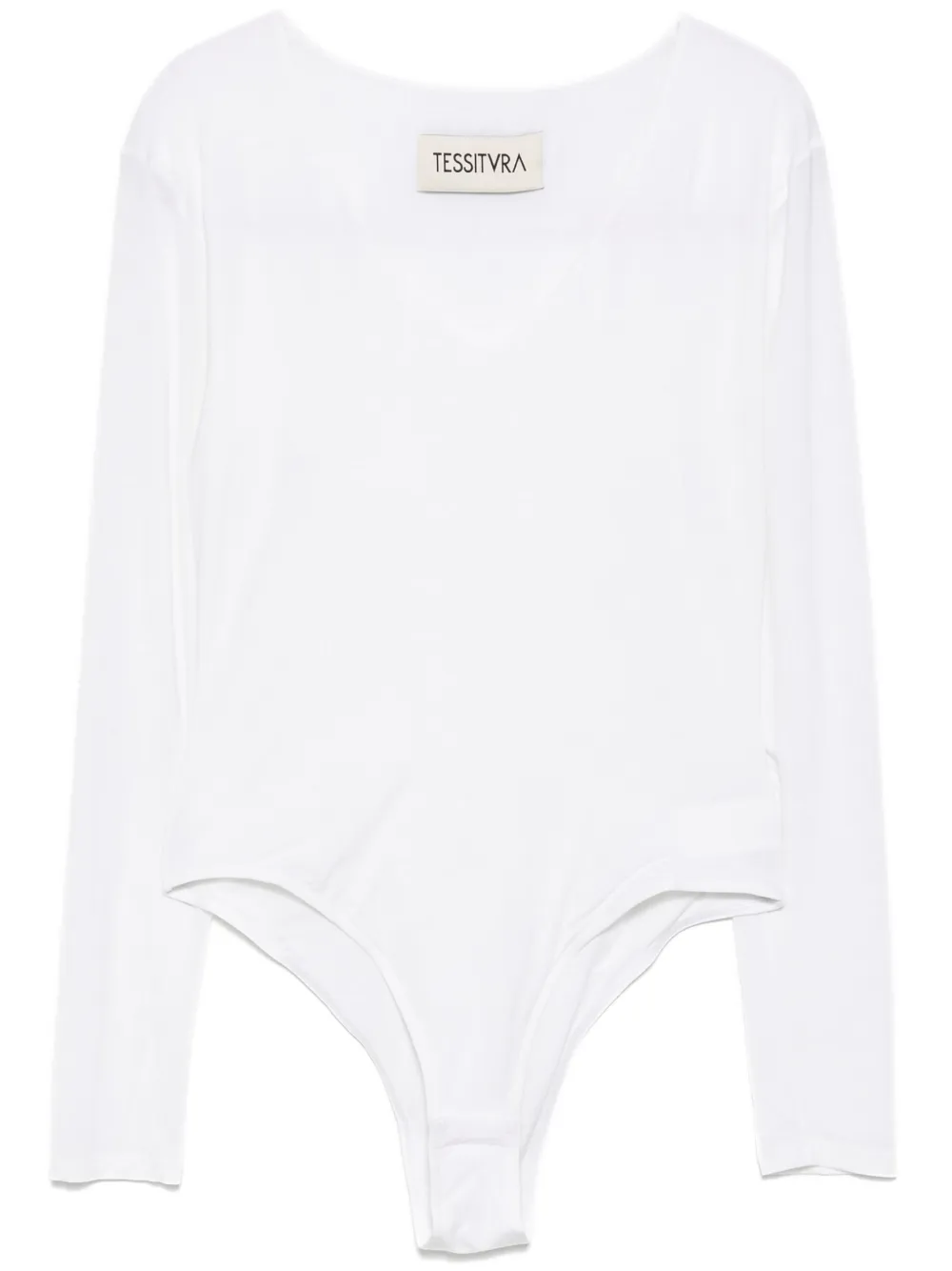 

Облегающий топ Tessitura Body Couture, белый