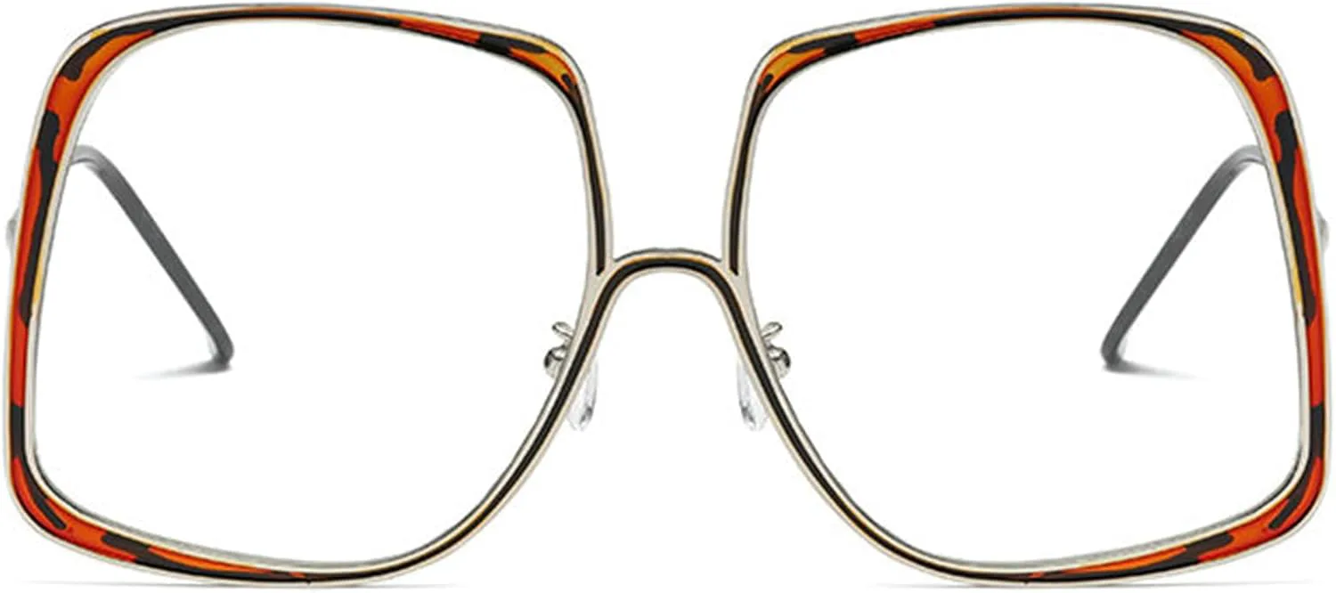 

Солнцезащитные очки Willochra Oversize Square Pilot для женщин и мужчин, роскошные солнцезащитные очки в металлической оправе, черные градиентные очки, C4