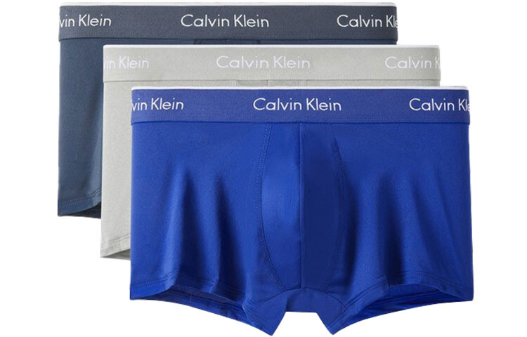 

Мужские трусы Calvin Klein, цвет blue gray+grey+blue