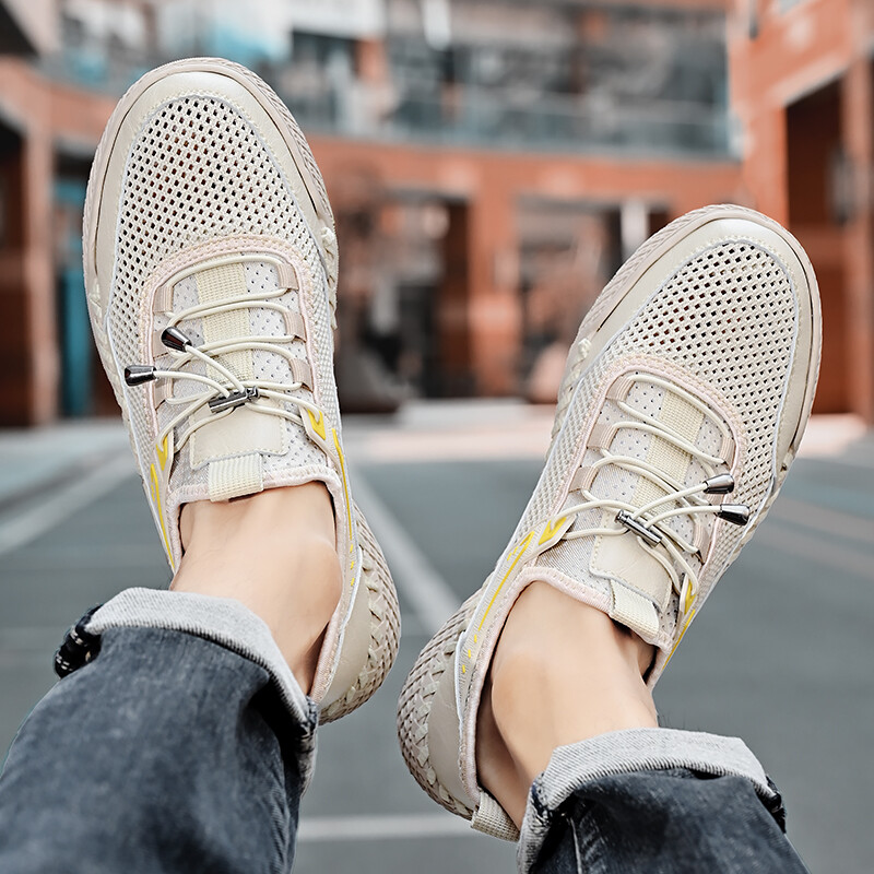Туфли мужские Men"s Casual Men Low-Top Tomay, хаки — фото 4