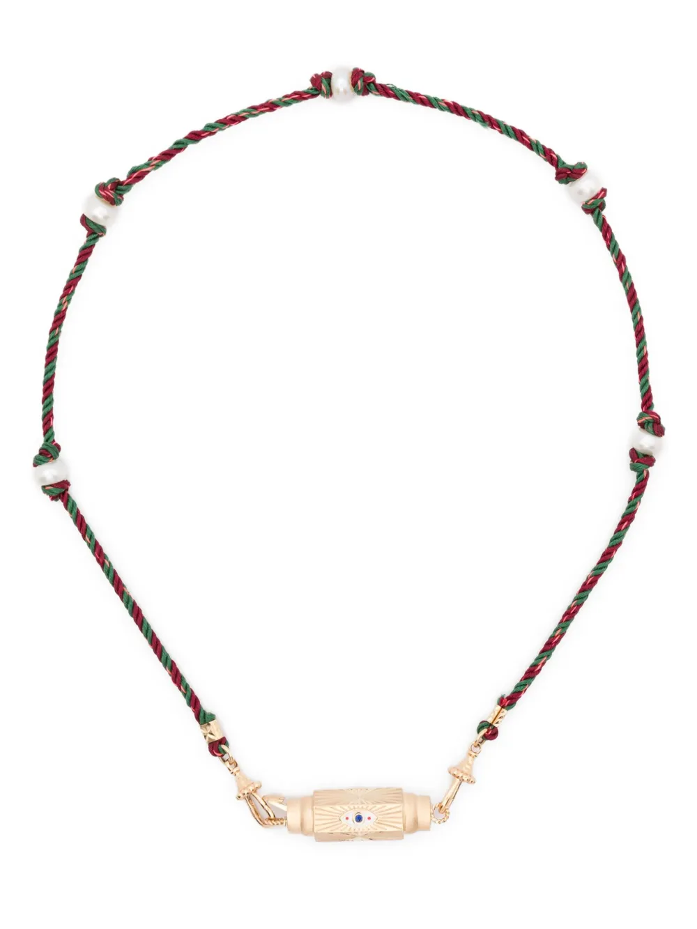 

Колье Evil Eye из желтого золота с сапфирами Marie Lichtenberg, золотой
