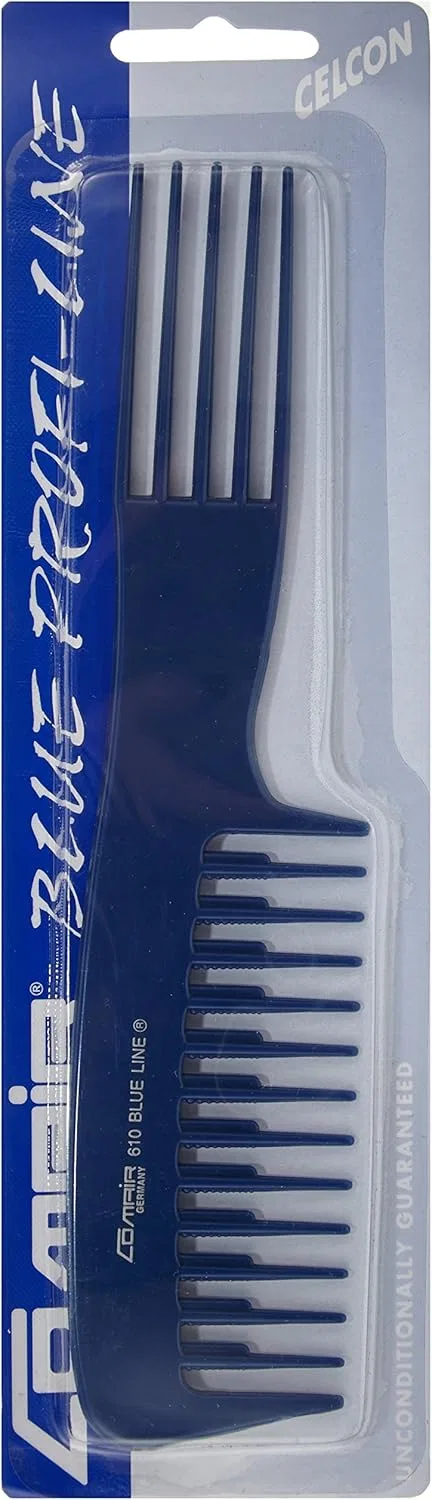 Расческа Comair Blue Profi-Line 610 для начеса, синяя Comair Germany — фото 2