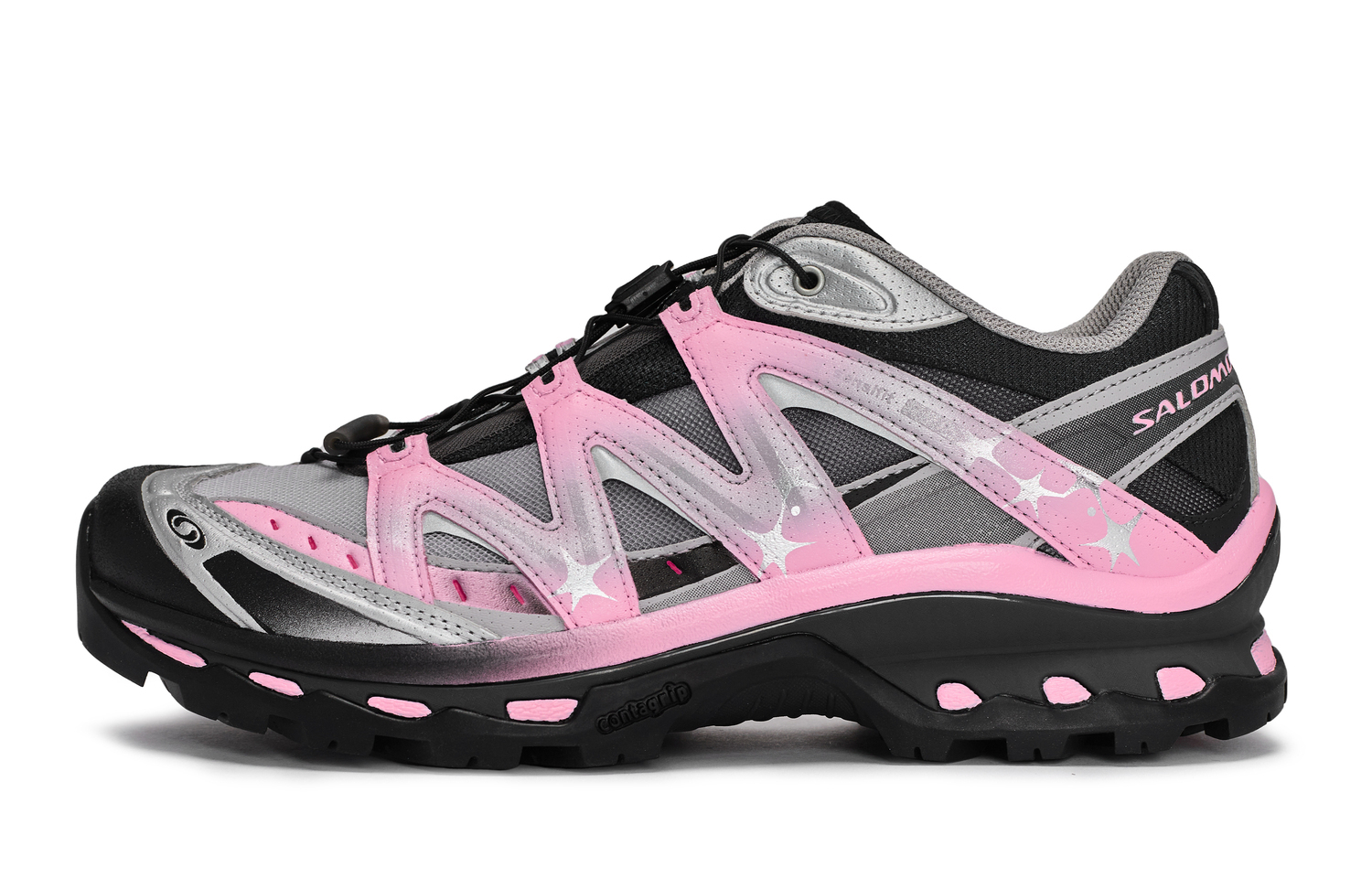 SALOMON XT Quest Low Top Running Shoes Unisex черный серый розовый серебристый