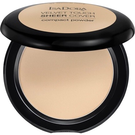 

Прессованная пудра IsaDora Velvet Touch Sheer Cover Полупрозрачная пудра для лица Компактная матовая шелковистая гладкая пудра для контроля блеска 10 г 41 Нейтральный цвет слоновой кости