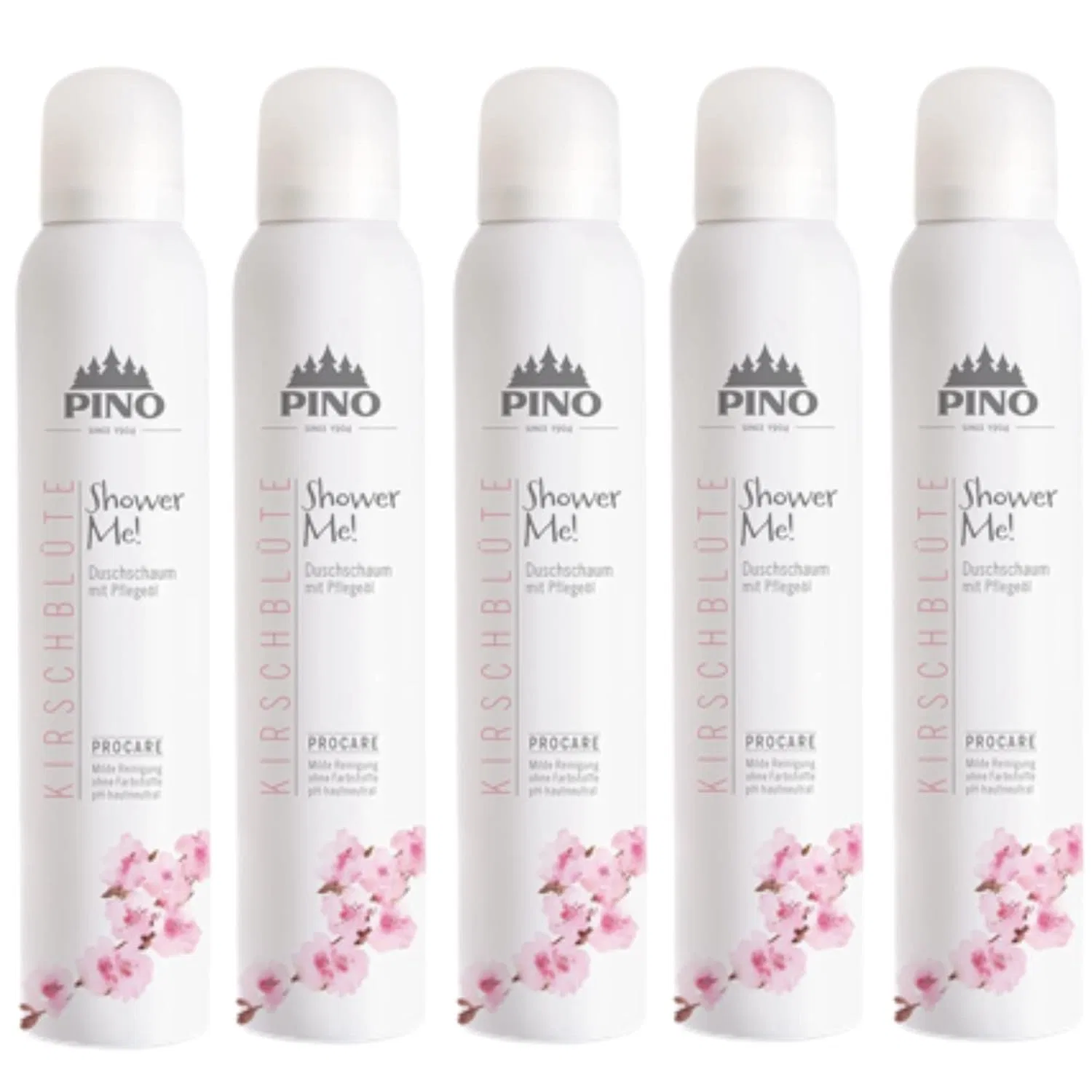 Набор пенок для душа «Shower Me Cherry Blossom» от Pino, 5 x 200 мл Pino