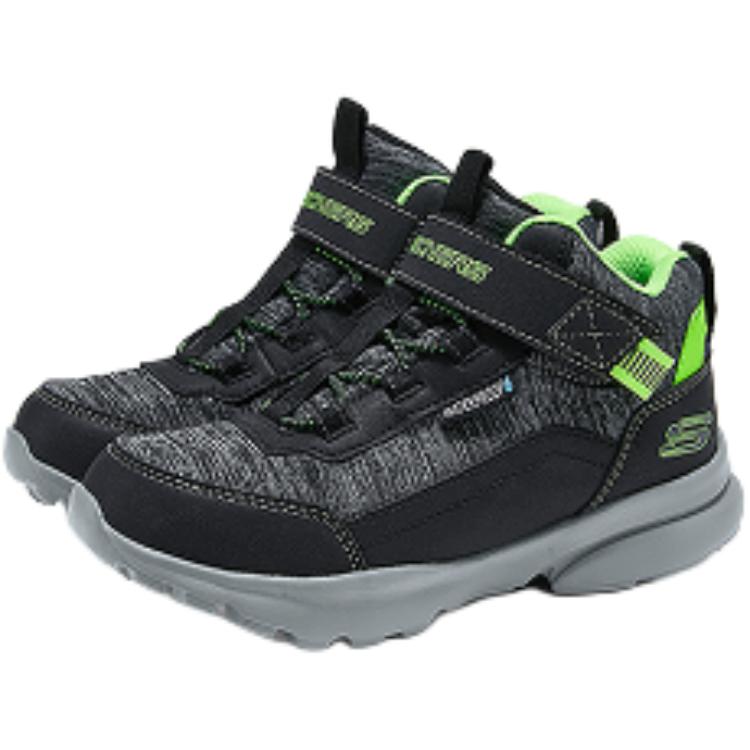 Skechers Kids Детские кроссовки для мальчиков, противоскользящие, с антиударной подошвой, среднего размера, черные — фото 3