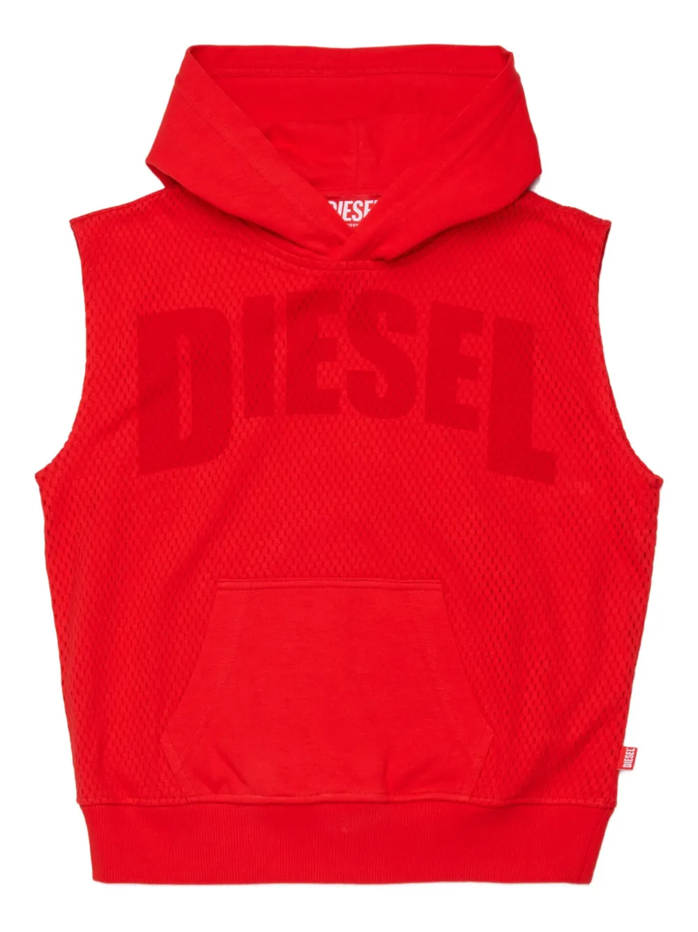 

Жилет Smesh Over с капюшоном Diesel Kids, красный