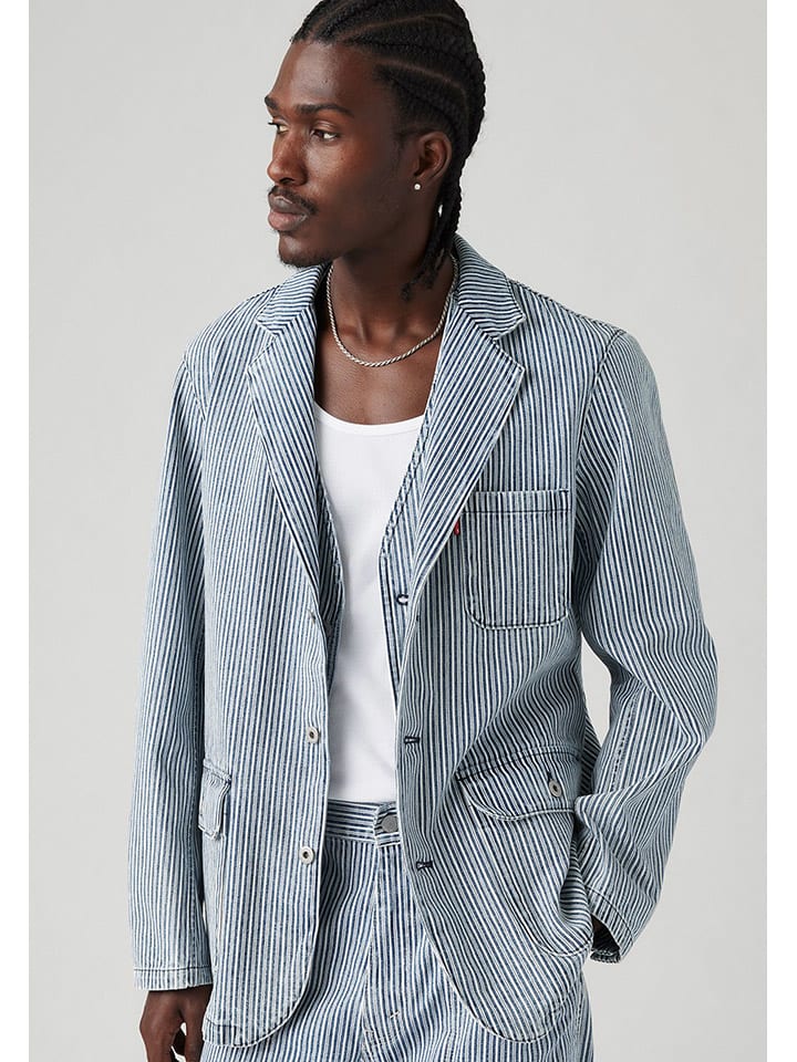 

Levi's Темно-синий/белый блейзер