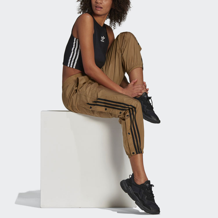 Женские вязаные спортивные брюки Adidas Originals Картонно-желтый — фото 3