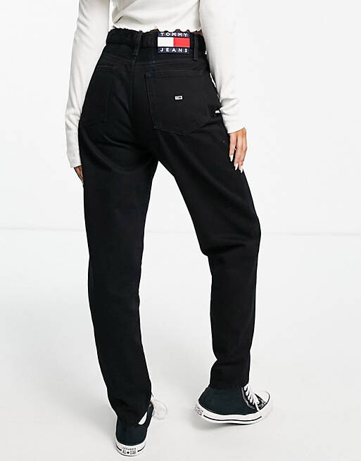 

Черные джинсы с ультравысокой талией Tommy Jeans