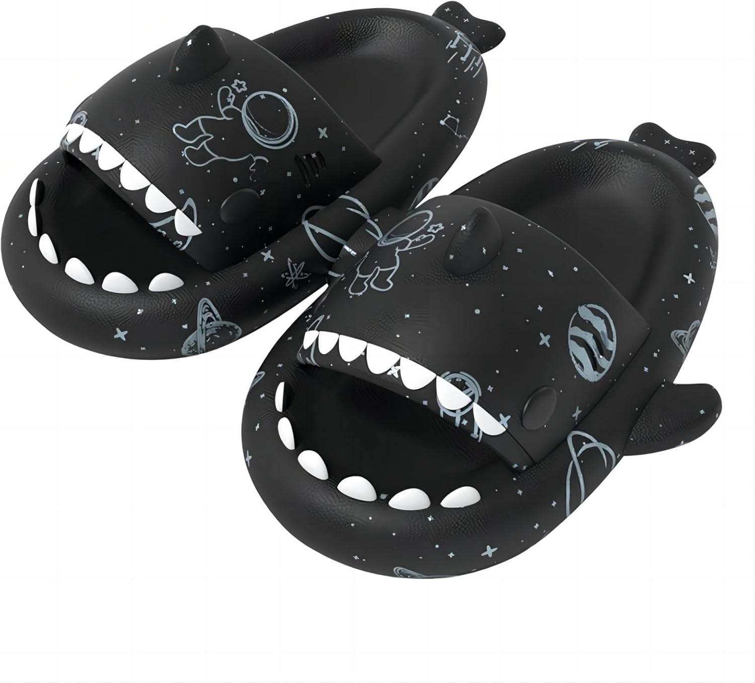 

Унисекс сандалии с изображением акулы, оригинальные улучшенные, противоскользящие, быстросохнущие, для женщин и мужчин, светло-голубые, размер универсальный 6-13 Generic