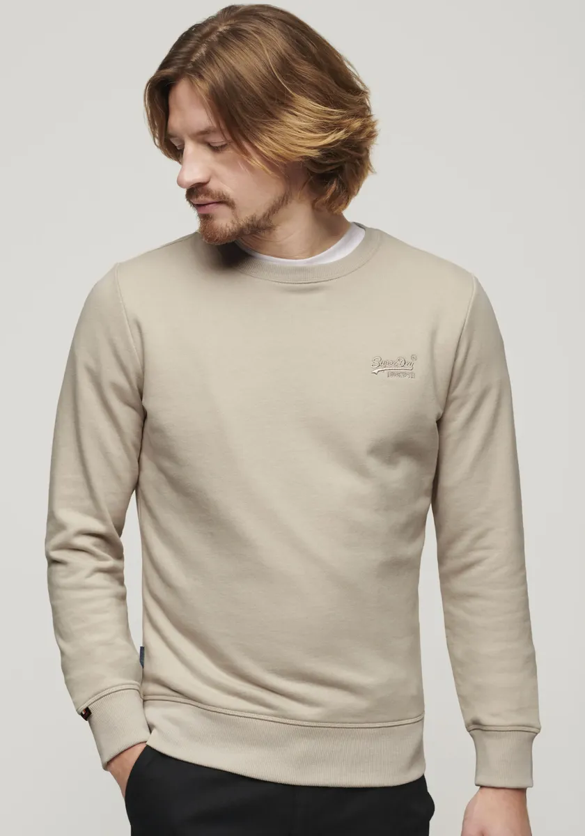 

Толстовка Superdry "SD-ESSENTIAL LOGO CREW SWEAT UB", цвет Light Stone