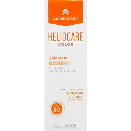 Гель-крем Color Light Spf 50, 50 мл, солнцезащитный крем для лица, ежедневный солнцезащитный крем с УФ-УФ-излучением, антивозрастной солнцезащитный крем, естественное покрытие тональной основы, Heliocare — фото 2