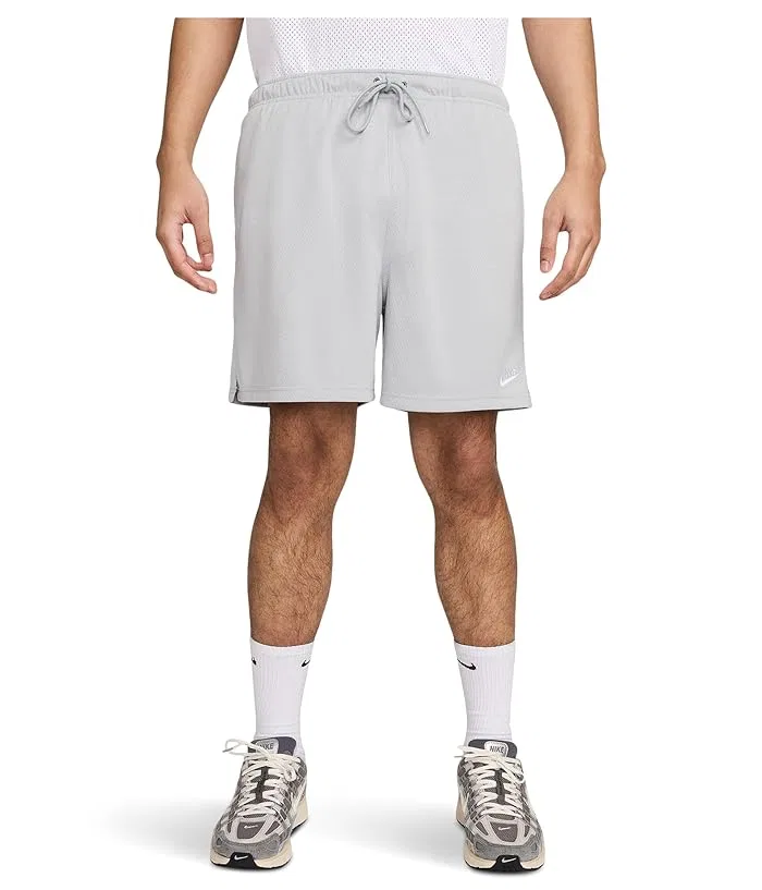 Шорты Nike Club Mesh Flow, Light Smoke Grey/White