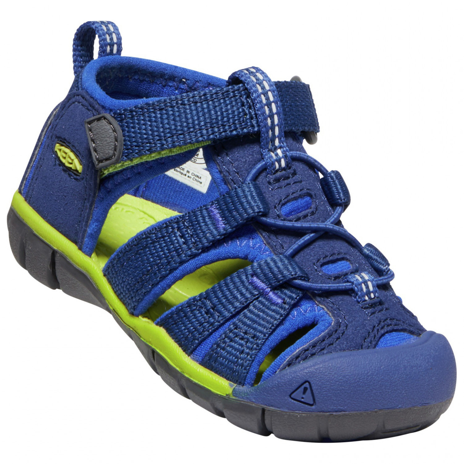 

Сандалии Keen Kids Seacamp II CNX, цвет Blue Depths/Chartreuse