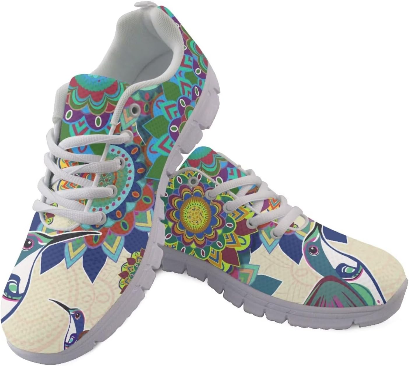 

Кроссовки Jeiento для мужчин и женщин, модные, легкие, дышащие, для бега, спорта и тенниса, Hummingbird Mandala