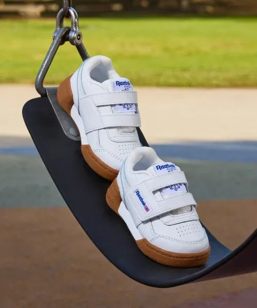 Детские кроссовки Reebok Workout Plus белые