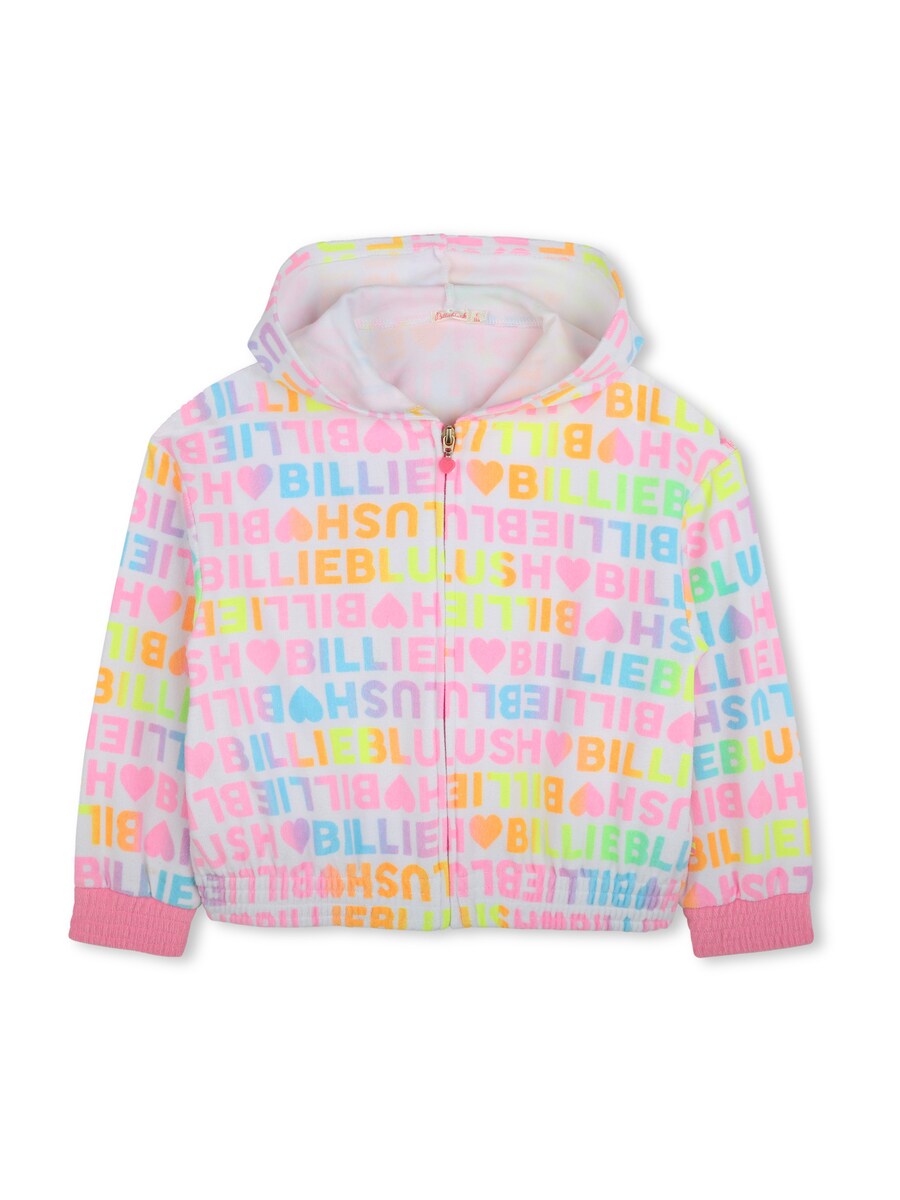 

Толстовка с капюшоном на молнии Billieblush, белый