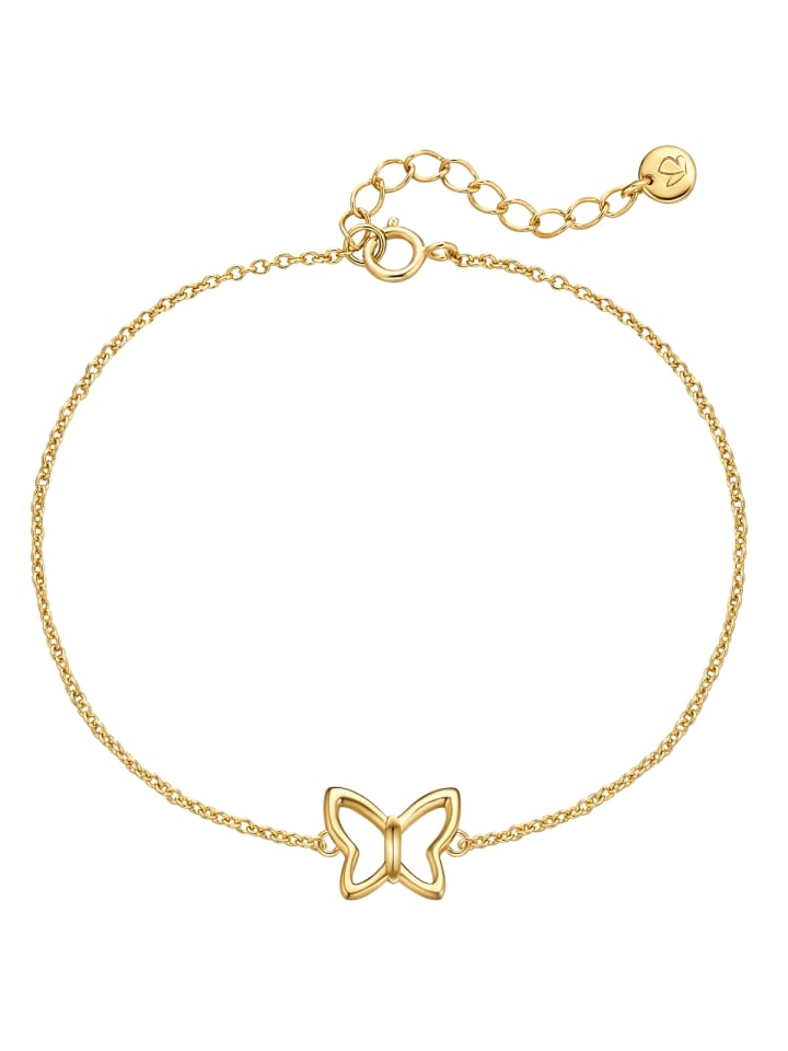 

Glanzstücke München Браслет «Бабочка» из стерлингового серебра с отделкой из желтого золота