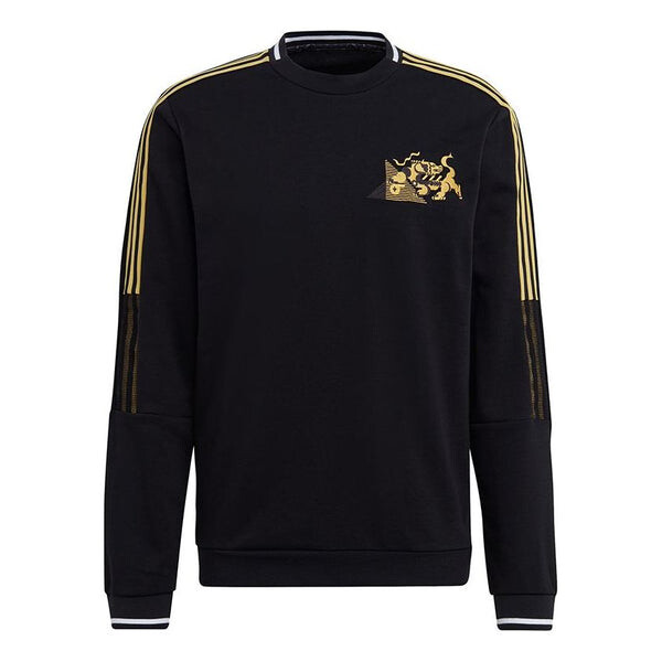 

Толстовка adidas Juve Cny Cr Swt Football Sports Embroidery Crew Neck Men's Black, черный