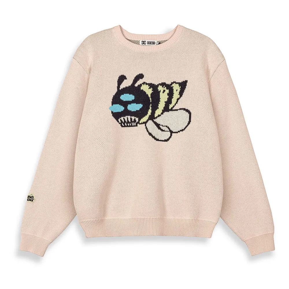 

Свитер Grimey X DC Shoes The Swarm Raw Honey Knit, бежевый