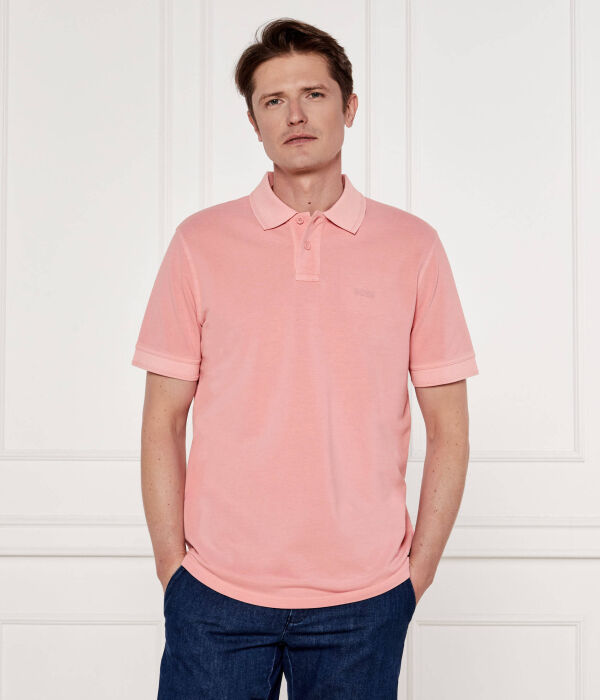 

Рубашка поло премиум Regular fit Boss Orange, розовый