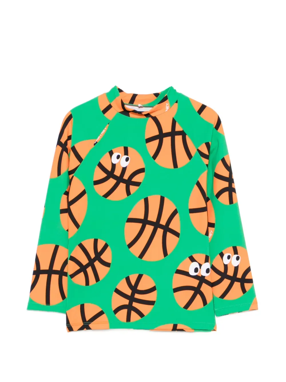 Рашгард с графическим принтом Stella McCartney Kids, зеленый