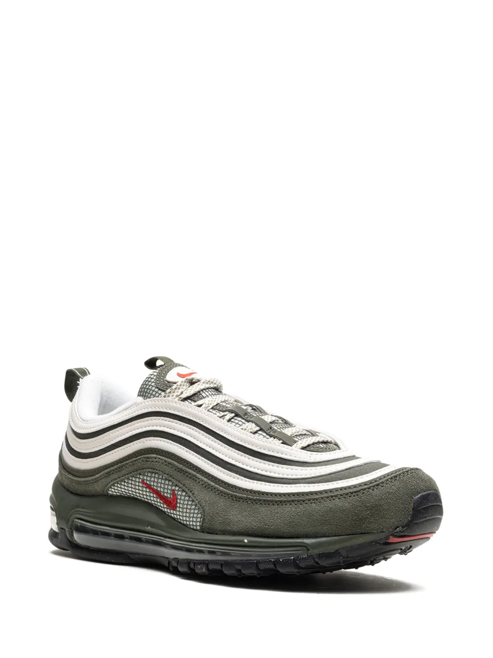 Кроссовки Air Max 97 Cargo Khaki/Rugged Orange Nike, зеленый — фото 2