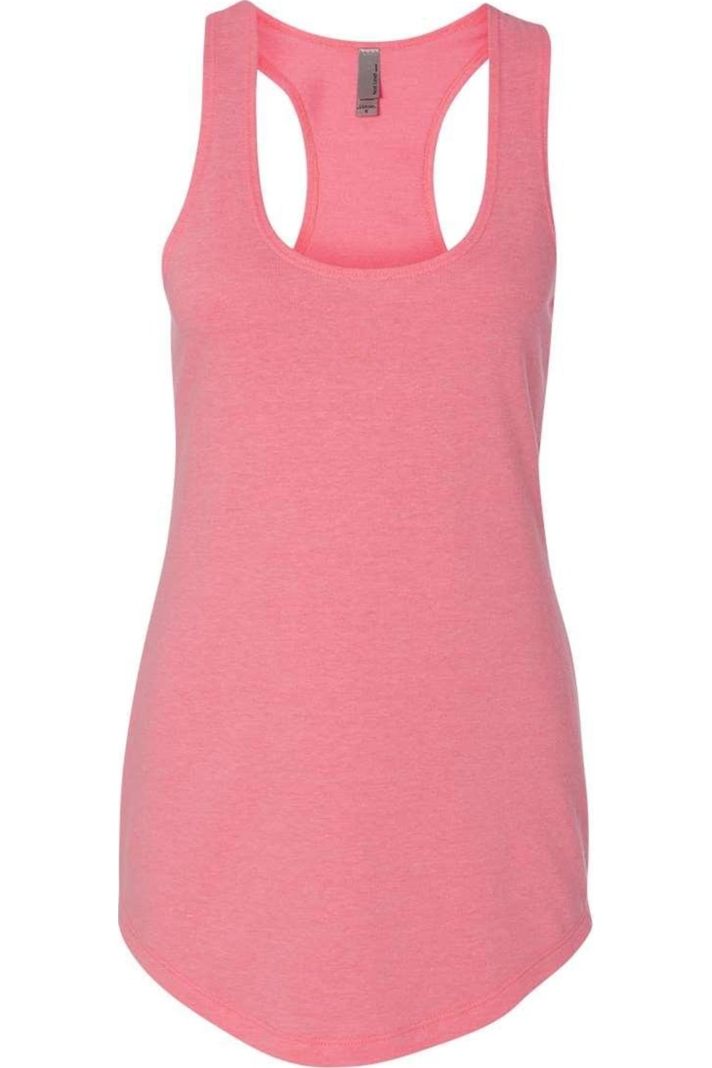 

Легкая женская майка-борцовка Next Level French Terry, цвет neon heather pink