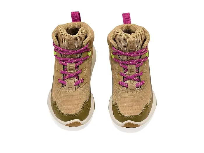 Ботинки для ходьбы водонепроницаемые Fastpack II Mid The North Face Kids, Khaki Stone/Fuchsia Flash — фото 3