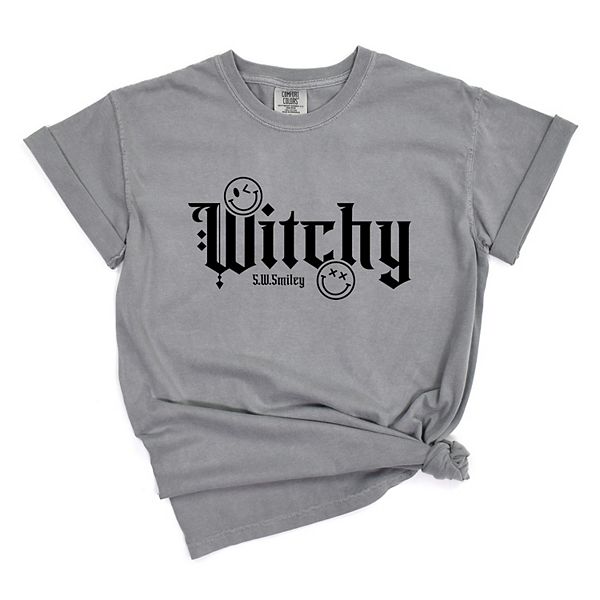 

SWSmiley witchy bold - женская футболка с принтом garment dyed Simply Sage Market, Grey, Серый, SWSmiley witchy bold - женская футболка с принтом garment dyed Simply Sage Market, Grey