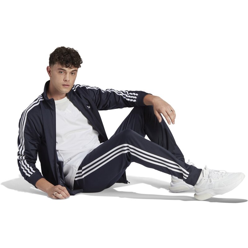 Базовый трикотажный спортивный костюм с тремя полосками Adidas, мультиколор — фото 4