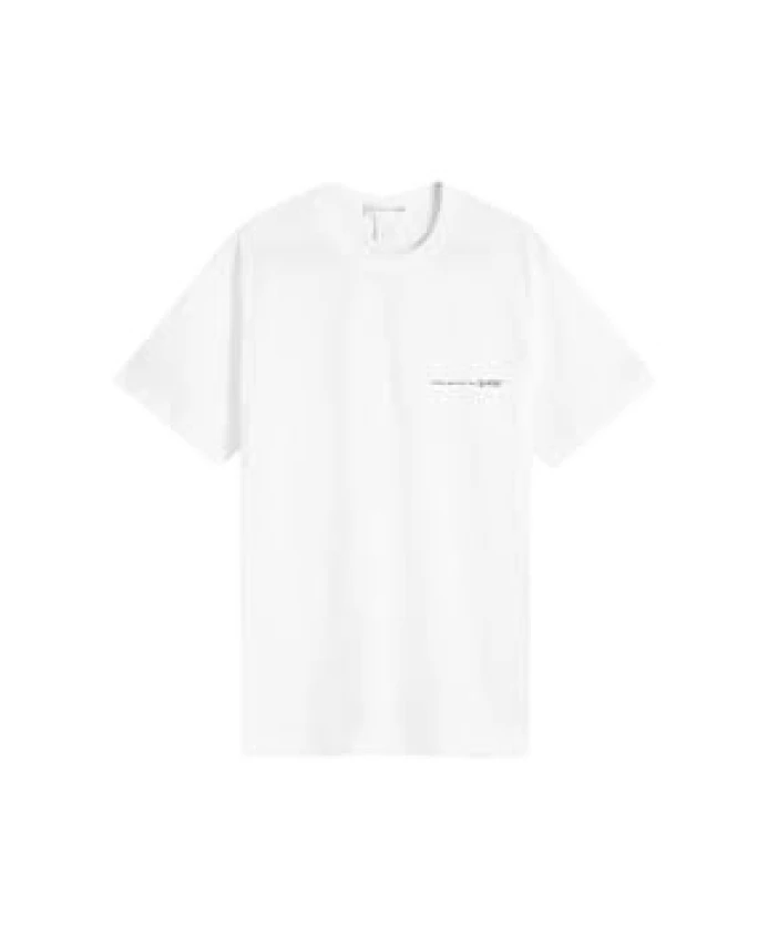 

Белая футболка с круглым вырезом и логотипом Comme Des Garã§Ons, белый