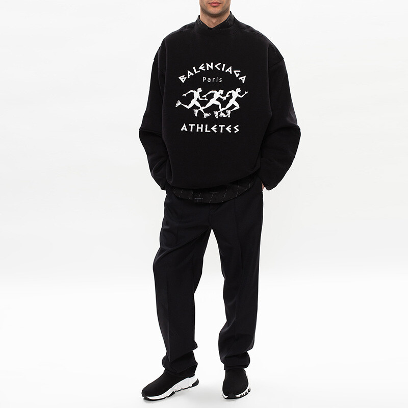 Толстовка мужская Balenciaga Athletes, черный — фото 3