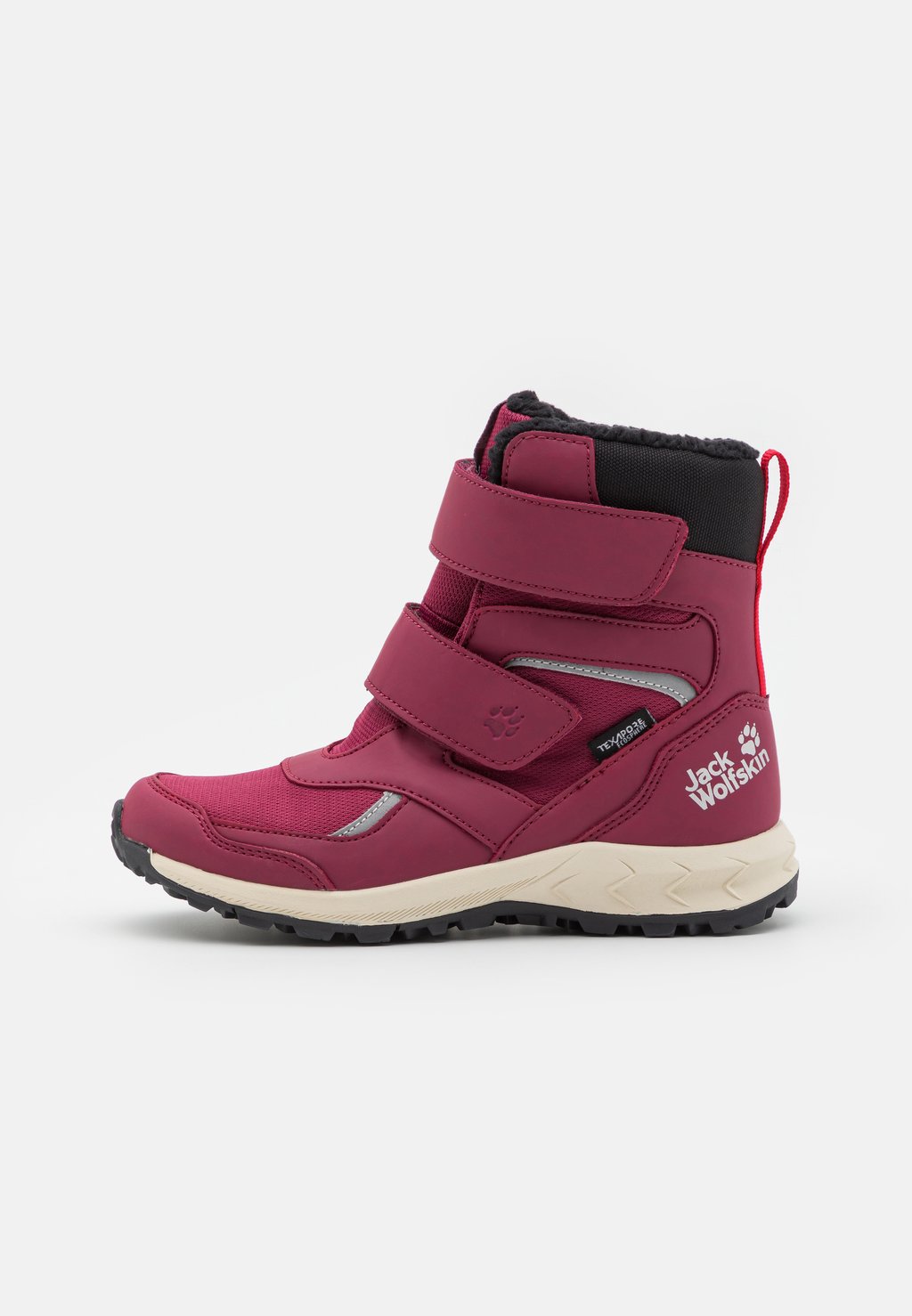 

Зимние ботинки Woodland Texapore High Unisex Jack Wolfskin, цвет burgundy/red