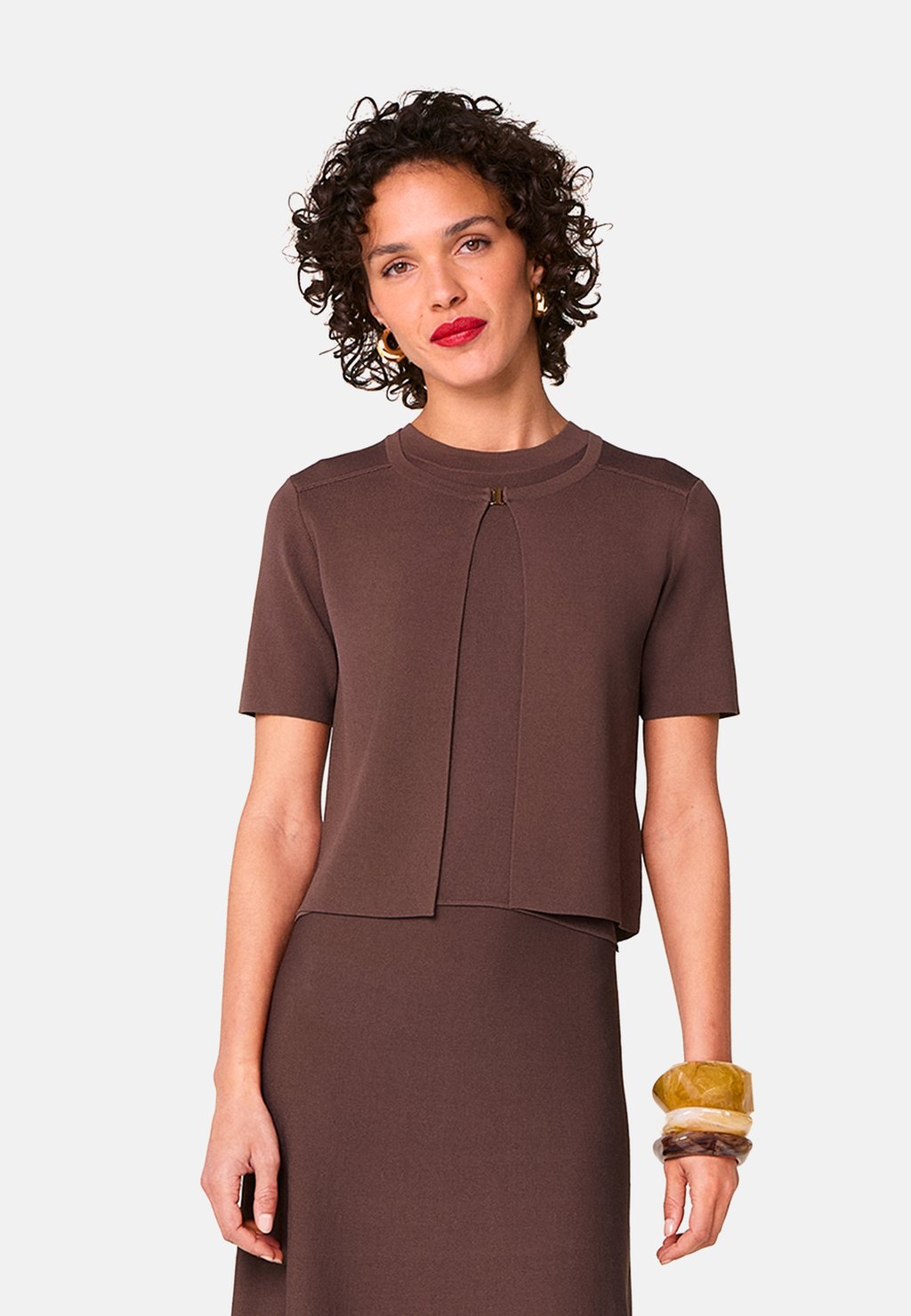 

Кардиган Rodier, цвет Marron Ecorce
