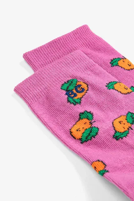 Носки детские с узором Tangerine Bobo Choses, розовый — фото 2
