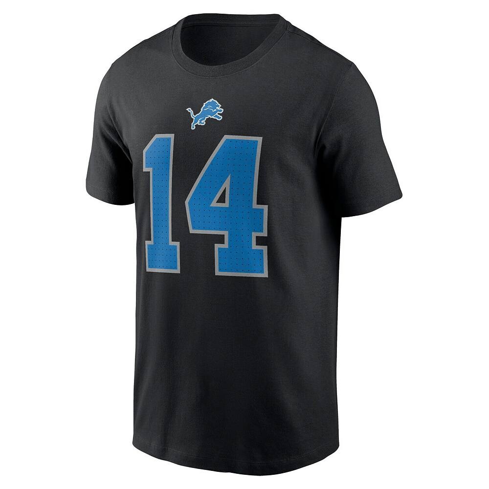Мужская футболка Nike Amon-Ra St. Brown Black Detroit Lions с именем и номером игрока, цвет Lns Black — фото 3