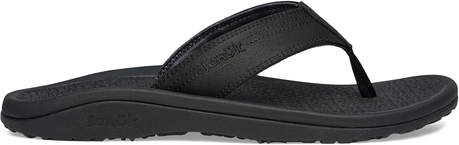 Сандалии пляжные мужские, быстросохнущие, Sanuk, Black — фото 2
