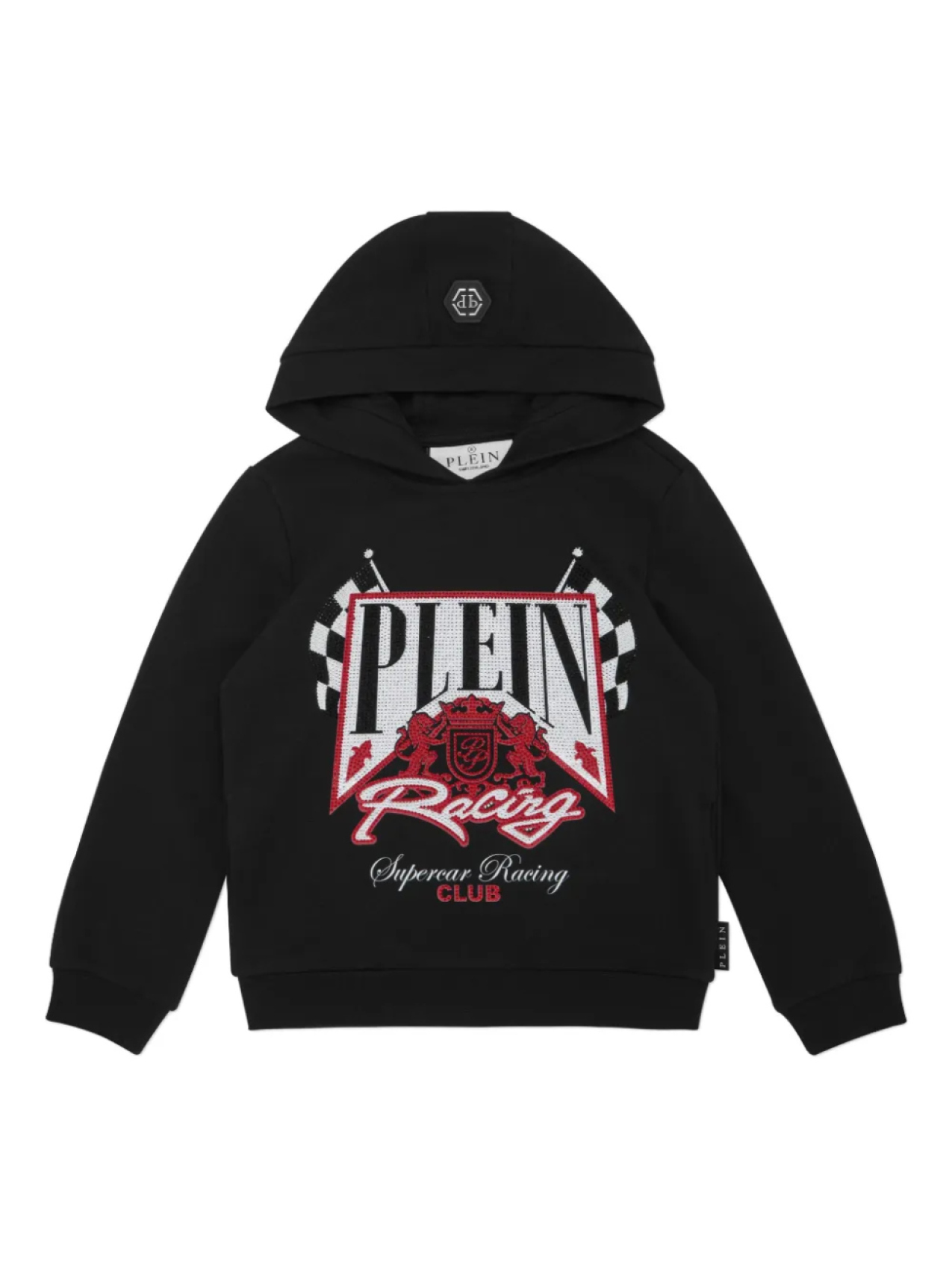 

Толстовка с капюшоном Philipp Plein Racing Club, черный