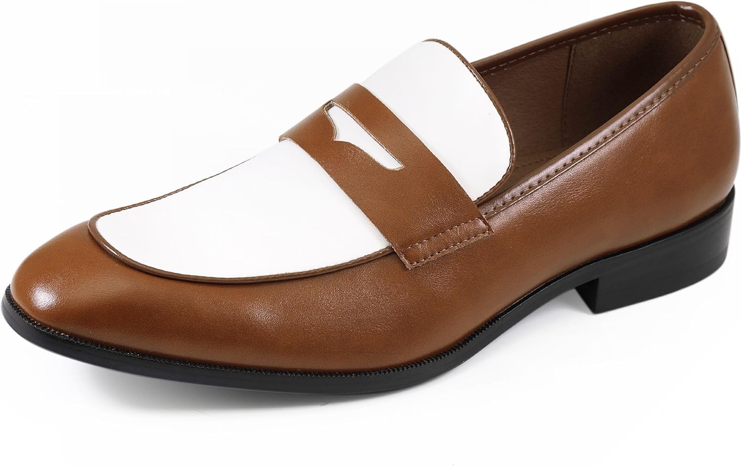 

Мужские лоферы Amali Levi двухцветные слипоны, белый